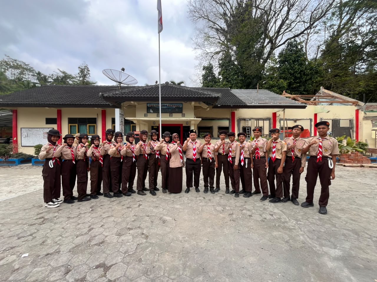 Pelepasan Kontingen Jambore Ranting Kwarran Rembang tahun 2026