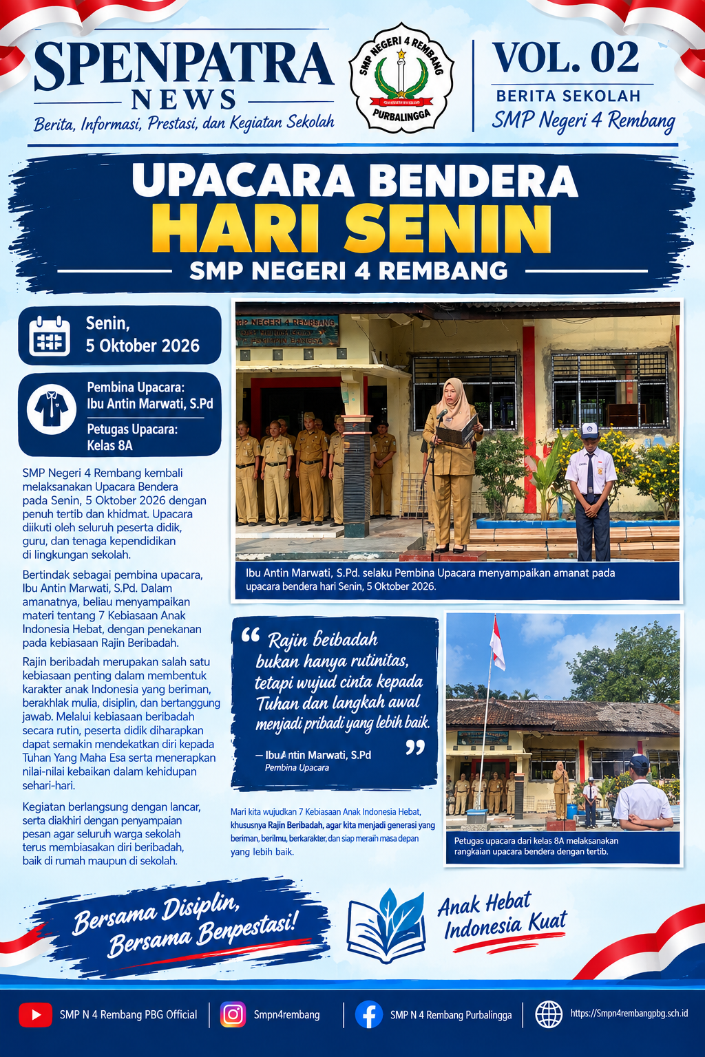 Menumbuhkan Kebisaan Anak Indonesia Hebat (Rajin Beribadah)