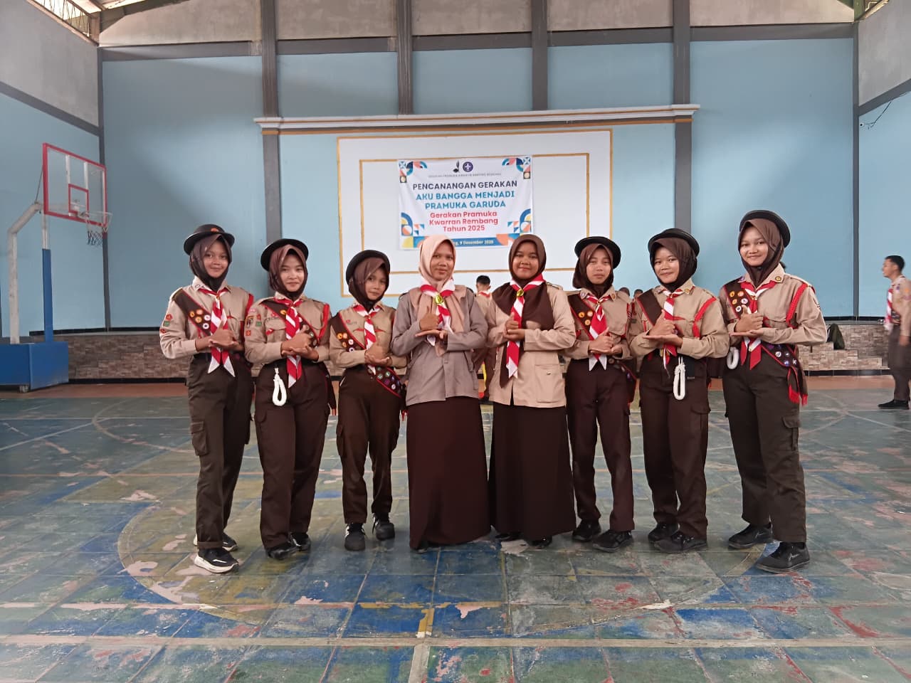 Pangkalan SMP N 4 Rembang Siapkan Anggotanya menuju Penggalang Garuda