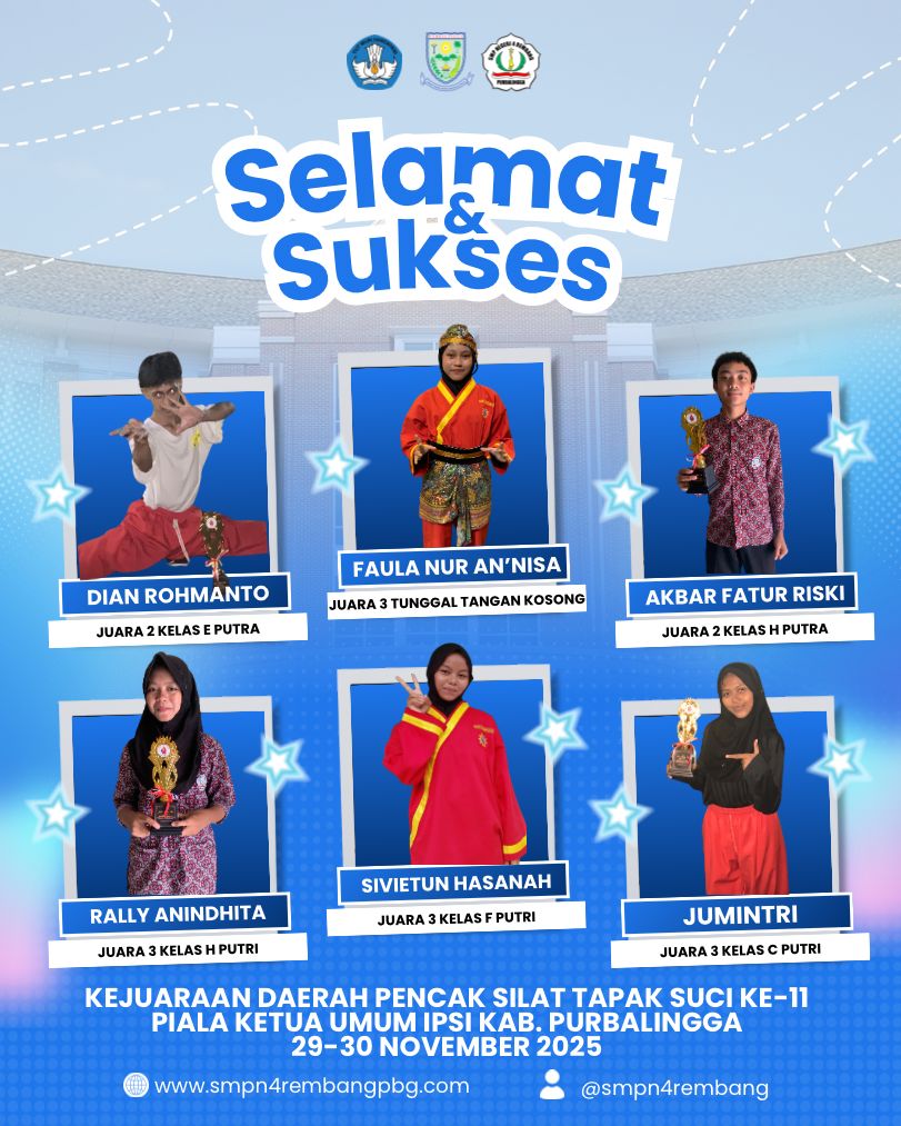 SISWA SMP N 4 REMBANG RAIH JUARA